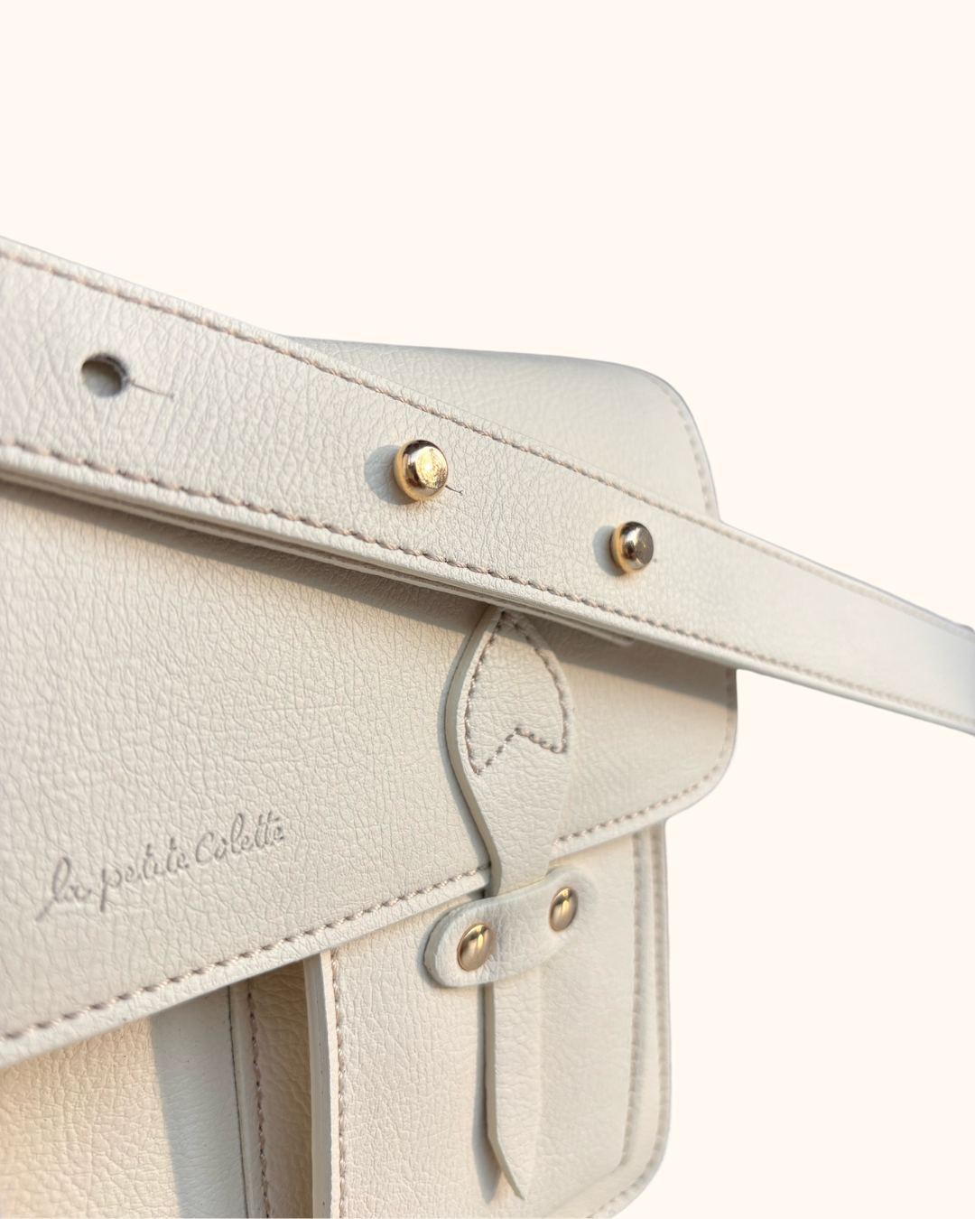Sac Alex Crème en Apple Skin et cuir recyclé, fabriqué en Italie, maroquinerie éthique